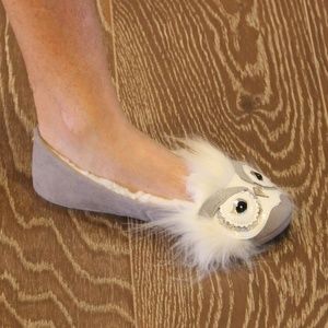 NWT Kate Spade Samantha Owl Slippers Flats